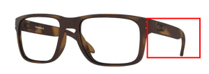 Patillas originales Oakley OO8156 Holbrook RX, color 02 · Marrón mate carey