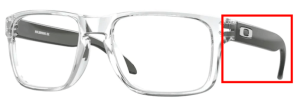 Patillas originales Oakley OO8156 Holbrook RX, color 03 · Transparente pulido