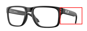 Patillas originales Oakley OO8156 Holbrook RX, color 01 · Negro satinado