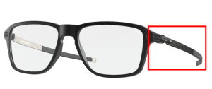 Patillas originales Oakley OO8166 Wheel House, color 01 · Negro satinado