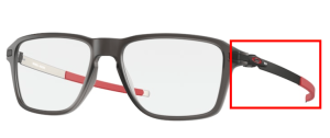 Patillas originales Oakley OO8166 Wheel House, color 03 · Gris satinado smoke