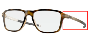 Patillas originales Oakley OO8166 Wheel House, color 04 · Marrón satinado carey