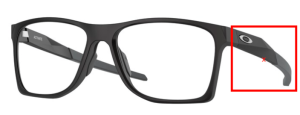 Patillas originales Oakley OO8173 Activate, color 01 · Negro satinado