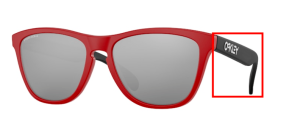 Patillas originales Oakley OO9013 Frogskins, color 9013 · I2 mate redline
