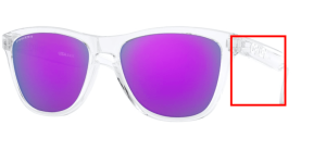 Patillas originales Oakley OO9013 Frogskins, color 9013 · H7 transparente pulido