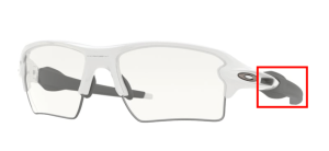 Patillas originales Oakley OO9188 Flak 2.0 Xl, color 9188 · G4 blanco pulido