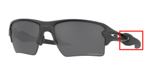 Patillas originales Oakley OO9188 Flak 2.0 Xl, color 9188 · F8 steel