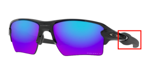 Patillas originales Oakley OO9188 Flak 2.0 Xl, color 9188 · F7 negro pulido