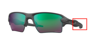 Patillas originales Oakley OO9188 Flak 2.0 Xl, color 9188 · F3 steel