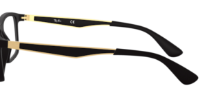 Patillas originales Ray-Ban RB7056 Vista, color 5644 · Negro mate