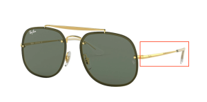 Patillas originales Ray-Ban RB3583, color 9050 · Oro
