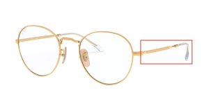 Patillas originales Ray-Ban RB3582V Vista, color 2500 · Arista