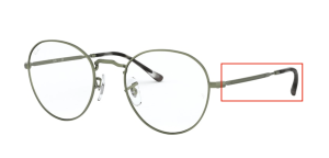 Patillas originales Ray-Ban RB3582V Vista, color 3073 · Sand trasparent verde