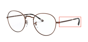 Patillas originales Ray-Ban RB3582V Vista, color 3074 · Sand trasparent marrón