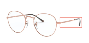 Patillas originales Ray-Ban RB3582V Vista, color 2943 · Cobre