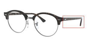 Patillas originales Ray-Ban RB4246V Vista, color 2012 · Habana oscuro