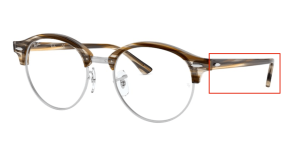 Patillas originales Ray-Ban RB4246V Vista, color 5749 · Marrón/gris stripped