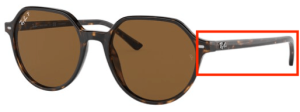 Patillas originales Ray-Ban RB2195 Thalia, color 902 · Habana
