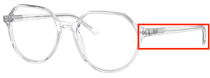 Patillas originales Ray-Ban RB2195 Thalia, color 912 · Trasparent