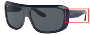 Patillas originales Ray-Ban RB2196 Blair, color 1321R5 · Azul