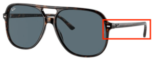 Patillas originales Ray-Ban RB2198 Bill, color 902 · Habana