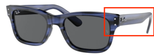 Patillas originales Ray-Ban RB2283 Mr Burbank, color 1339 · Azul