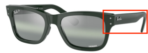 Patillas originales Ray-Ban RB2283 Mr Burbank, color 6659 · Verde