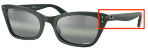 Patillas originales Ray-Ban RB2299 Lady Burbank, color 6659 · Verde