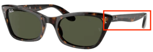 Patillas originales Ray-Ban RB2299 Lady Burbank, color 902 · Habana