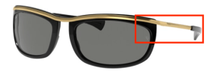 Patillas originales Ray-Ban RB2319 Olympian I, color 901 · Negro