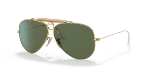 Lentes originales Ray-Ban RB3138 Shooter, color G15 · Verde clásico