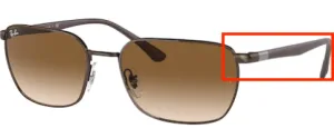 Patillas originales Ray-Ban RB3684, color 014 · Marrón