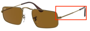 Patillas originales Ray-Ban RB3957 Julie, color 9228 · Antique oro