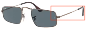 Patillas originales Ray-Ban RB3957 Julie, color 9230 · Bronce/ cobre