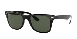 Patillas originales Ray-Ban RB4195 Wayfarer Liteforce, color 601 · Negro