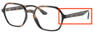 Patillas originales Ray-Ban RB4361V Vista, color 2012 · Habana oscuro