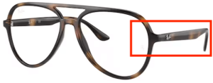 Patillas originales Ray-Ban RB4376V Vista, color 2012 · Habana oscuro