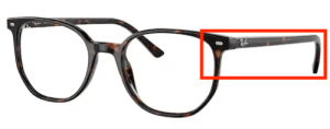 Patillas originales Ray-Ban RB5397 Vista, color 2012 · Habana oscuro