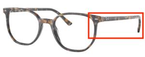 Patillas originales Ray-Ban RB5397 Vista, color 8173 · Marrón gris habana