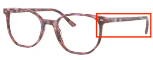 Patillas originales Ray-Ban RB5397 Vista, color 8175 · Marrón y violeta habana