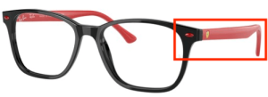 Patillas originales Ray-Ban RB5405M Vista, color F644 · Negro