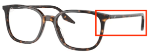 Patillas originales Ray-Ban RB5406 Vista, color 2012 · Habana oscuro