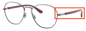 Patillas originales Ray-Ban RB6470 Vista, color 2502 · Gunmetal