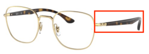 Patillas originales Ray-Ban RB6477 Vista, color 3119 · Oro