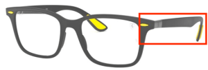 Patillas originales Ray-Ban RB7144M Vista, color F608 · Gris