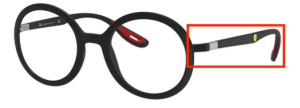 Patillas originales Ray-Ban RB7180M Vista, color F602 · Negro
