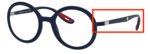 Patillas originales Ray-Ban RB7180M Vista, color F604 · Azul oscuro