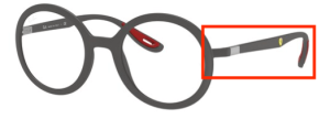 Patillas originales Ray-Ban RB7180M Vista, color F626 · Gris