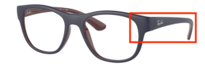 Patillas originales Ray-Ban RB7191 Vista, color 8143 · Azul