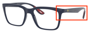 Patillas originales Ray-Ban RB7192M Vista, color F621 · Azul